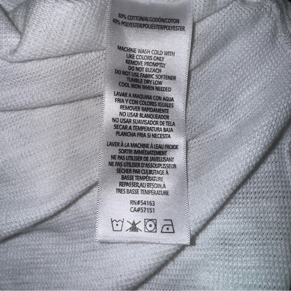 Calvin Klein Performance Women’s White Cowl Neck Hoodie Size Large - Picture 5 of 8